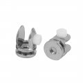 Uxcell Glass Shelf Bracket Adjustable Metal Door Cabinet Clamp Clip Holder For 6-8mm Thickness 4pcs