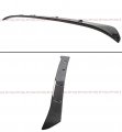 Real Carbon Fiber V Style Shark Fin Rear Window Windshield Roof Spoiler Compatible For 2022-2024 Toyota Gr 86 Subaru Brz