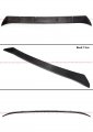 Real Carbon Fiber V Style Shark Fin Rear Window Windshield Roof Spoiler Compatible For 2022-2024 Toyota Gr 86 Subaru Brz