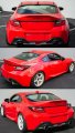 Real Carbon Fiber V Style Shark Fin Rear Window Windshield Roof Spoiler Compatible For 2022-2024 Toyota Gr 86 Subaru Brz