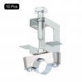 Uxcell 10pcs Conduit Hanger With Beam Clamp Fit For 5 8 16mm Pipe Support Bracket Cable Hangers I-beam