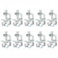 Uxcell 10pcs Conduit Hanger With Beam Clamp Fit For 5 8 16mm Pipe Support Bracket Cable Hangers I-beam