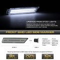 For 2010-2015 Chevy Camaro 4-piece Full White Led Front Rear Bumper Fender Corner Side Marker Light Parking Drl Lamp Driver