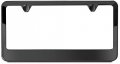 Autostuff Camisasca Black Pearl Finish 2 Hole Wide Bottom License Frame 