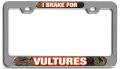 I Brake For Vultures Hunting 3d Metal License Plate Frame Universal Fit Auto Suv Truck Tag Holder 12 X 6 In Heavy Duty Steel
