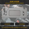 Dasbecan Left Driver Side Sun Visor For 2015-2019 Cadillac Escalade Chevrolet Silverado Suburban Tahoe Gmc Sierra Yukon