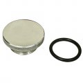 Billet Oil Filler Cap With Knurled Edge For Air Cooled Vw Bug Engine Silver Aluminum 17-2943-0 