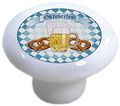 Set Of 2 Oktoberfest Ceramic Cabinet Drawer Pulls Knobs 