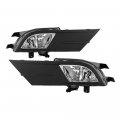 Black Bezel Oe-style Front Fog Light Driving Lamp Housing Assembly For 2015-2018 Vw Jetta Sedan Power Switch Universal Wiring 
