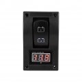 Rocker Switch Toggle Qiilu 12v Dc Marine Boat Voltmeter Led Dual Battery Test Panel On-off-on