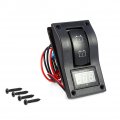 Rocker Switch Toggle Qiilu 12v Dc Marine Boat Voltmeter Led Dual Battery Test Panel On-off-on