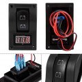 Rocker Switch Toggle Qiilu 12v Dc Marine Boat Voltmeter Led Dual Battery Test Panel On-off-on