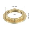 G1 2 Pipe Fitting Hex Flange Lock Nut Locknut Female Threaded Fastening Thin For Plumbing Fixed Brass 4pcs