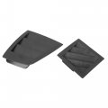 X Autohaux Car Front Air Vent Grille Cover Set Black For Dodge Charger 2006-2007 Magnum 2005-2007