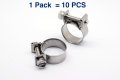Autobahn88 Stainless Mini Hose Clamp For Fuel Pipe Tube Plumbing 6-8mm 0 24-0 31 Pack Of 10