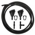 Windshield Washer Hose Connector Kit With 2 Nozzles 2m And Gaskets For Chrysler Dodge Jeep Ram Replace 4805742ab 5113049aa 