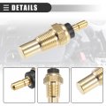Motoforti Engine Coolant Temperature Sensor Water Temp Sender For Honda Accord 1982-1984 Metal No 37750pc1004 Gold Tone
