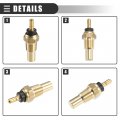Motoforti Engine Coolant Temperature Sensor Water Temp Sender For Honda Accord 1982-1984 Metal No 37750pc1004 Gold Tone
