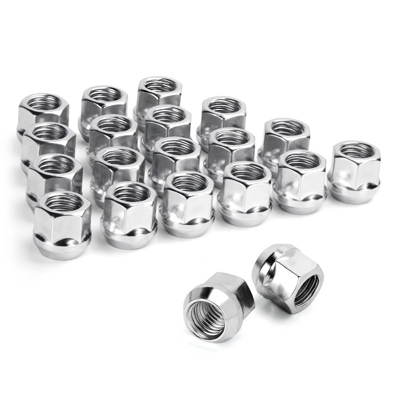 Dynofit 1 2-20 Aftermarket Wheel Lug Nuts 20pcs 2x20 21mm Heigh Open End Conical Lugnuts For Grand Cherokee Cj Commander