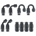6an Fuel Line Hose Kit Black Nylon Ptfe Teflon 20 Feet Gas Ethanol E85 Oil With 10pcs Swivel Fitting Adapter