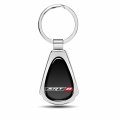 Ipick Image For Srt-8 Logo Black Dome Chrome Metal Teardrop Key Chain Keychain Official Licensed Dodge Jeep Ram