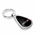 Ipick Image For Srt-8 Logo Black Dome Chrome Metal Teardrop Key Chain Keychain Official Licensed Dodge Jeep Ram