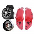 Qiilu 2pcs Caliper Covers Rear Brake Guard Protector Cover Universal For Wheel Hub 16in-17in Medium