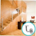 Hemoton 2pcs Bend Bracket Guide Activity Head Stainless Steel
