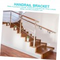 Hemoton 2pcs Bend Bracket Guide Activity Head Stainless Steel