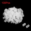 Uxcell 100pcs Silicone Plug Fit 5050 10mm Wide Led Tube Strip Light End Cap Cover White