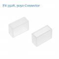 Uxcell 100pcs Silicone Plug Fit 5050 10mm Wide Led Tube Strip Light End Cap Cover White