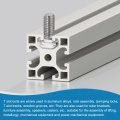 140 Piece T Slot Drop-in Bolt Set M5 And M6 Hammer Head Bolts With Hexagon Flange Nuts For Standard 2020 3030 Series Aluminum