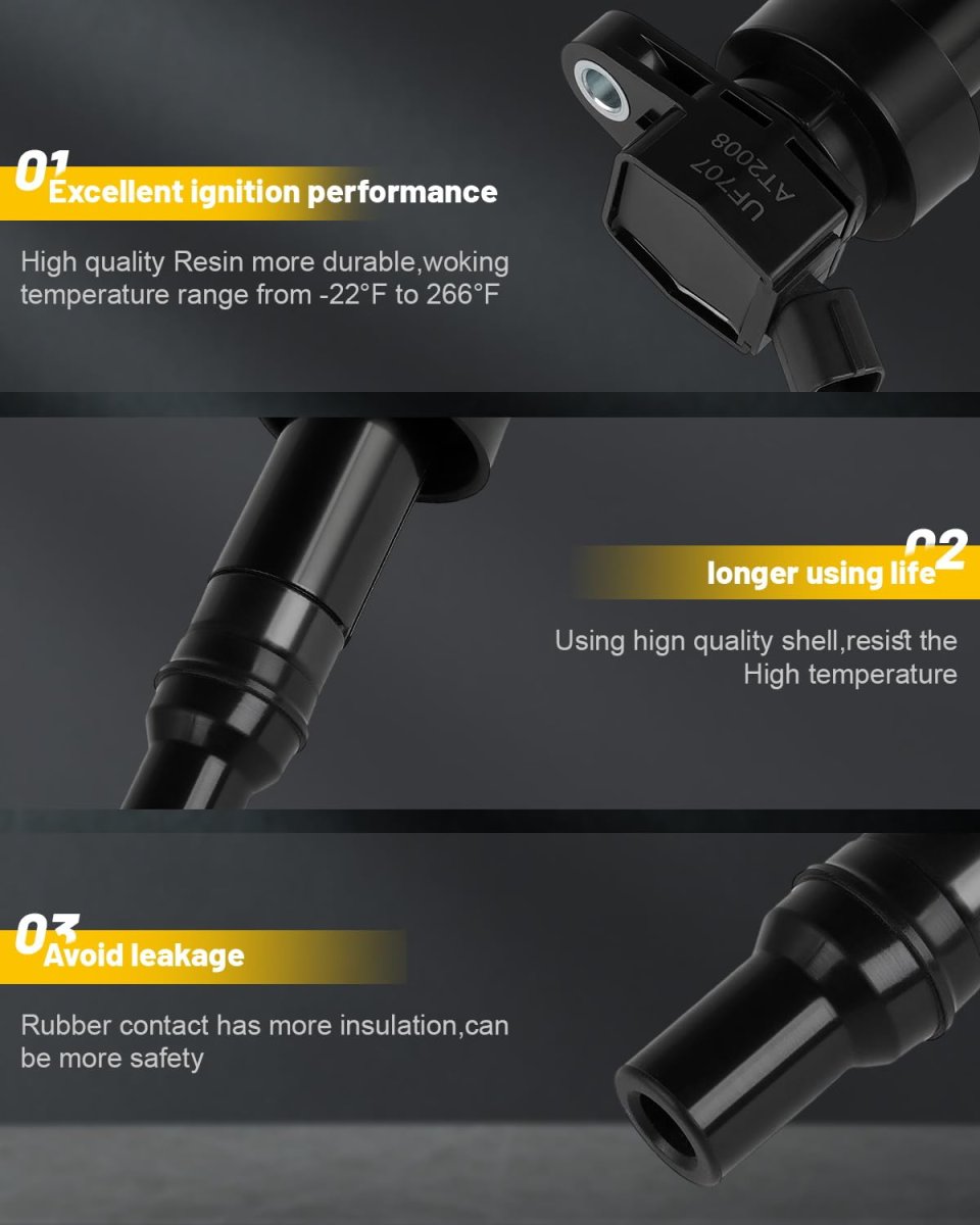 2-pins Ignition Coils 2014-26 For Kiate5 1 6l L4 2013-2015 For Hyundai Veloster 1 Uf707 4 Pcs
