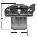 Flip Top Fuel Filler Neck Cap For 2 Inlet Compatible With Dune Buggy