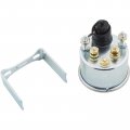 82391 Deluxe Voltmeter Gauge 2 0625 In 10 To 16v Stainless Steel Bezel Backlit Black Face White Lettering 