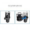 Car Cup Holder 2 In 1 Expander Adapter Dual Mount Extender Organizer 360 Degree Rotating Adjustable Base Water Drink Coffee