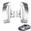 2pcs Silver Outside Outer Door Handle Exterior Replacement For 2003-2009 350z 80606-cd01e 80606-cd01d 