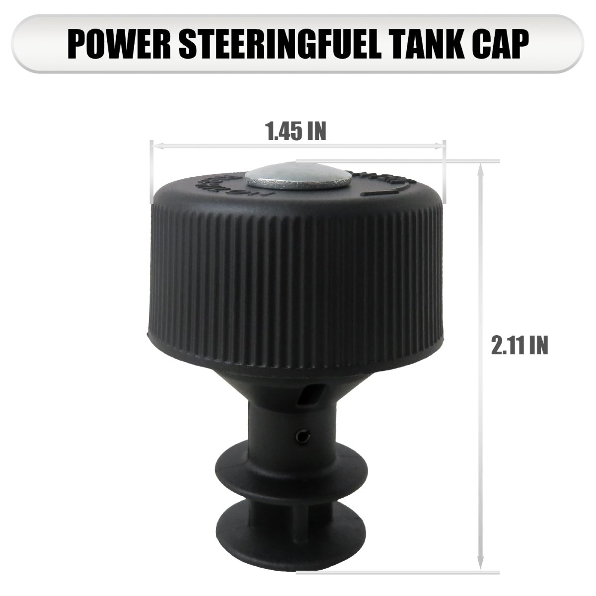 2x Cq347367 Power Steering Reservoir Cap Replacement For Freightliner Kenworth Fld120sd 2005 2006 2007
