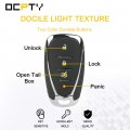 Ocpty 2x Uncut Keyless Entry Remote Control Key Fob Transmitter Replacement For 16-17 Chevy Camaro Malibu Adp12512901s