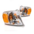 Signal Light Assembly Pair For Toyota Corolla 2001 2002 Driver And Passenger Side With Bulbs Replaces To2530137 To2531137 81520 