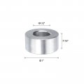 Uxcell 10pcs Aluminum Spacer 2 Bore X Od 7 16 Length Screw Standoff Bushing Plain Finish Round Metal For 1 Id Screws Bolts And