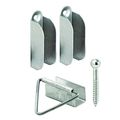 Prime-line Products Pl 7760 4 Top 2 Bottom Hangers Latches With Screws Mill Finishpack Of 