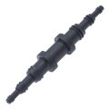 Universal Break Off Hose Connectors For Vacuum And Windshield Washer Tubing 1 8 In 4 3 Black Butyrate 15 Pieces 