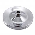 Gskmotor Chrome Power Steering Pulley Single Groove V-belt Key Way Fits For Gm Chevy Pontiac Oldsmobile Buick 8948 