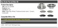 Rear Ceramic Brake Pads And Rotor Kit For 2005-2007 Ford F-350 Super Duty With Single Wheels