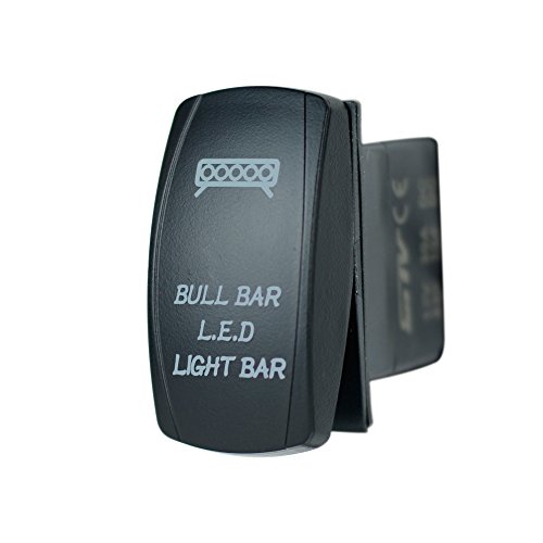 Laser Backlit Orange Rocker Switch Bull Bar Led Light 20a 12v On Off