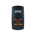 Laser Backlit Orange Rocker Switch Bull Bar Led Light 20a 12v On Off 