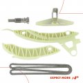 A-premium Engine Timing Chain Kit W Guide Tensioner Fits Dohc 4cyl 1 6l Compatible With Mini Cooper R56 R57 Series 2007 2008