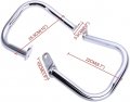 Ecotric Engine Guard Highway Crash Bar Compatible With 1997-2016 Yamaha V-star Dragstar 400 650 Xvs650 Classic Custom Chrome