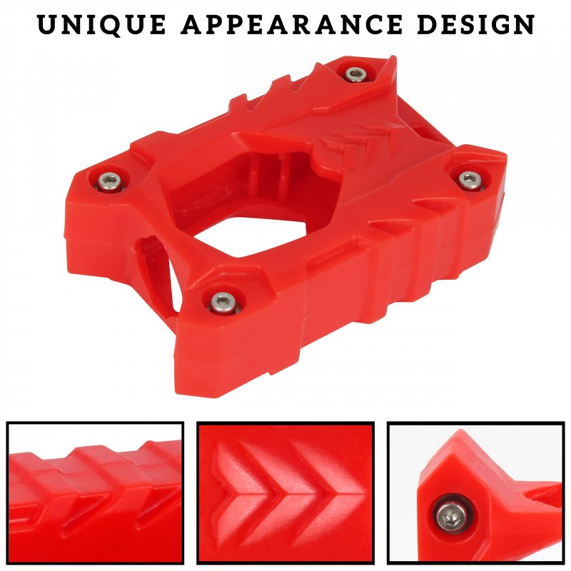 Sporty Red Ignition Key Shell Cover For Can Am Ryker And Outlander Durable Plastic Case Holder With Installation Tool 1 Piece